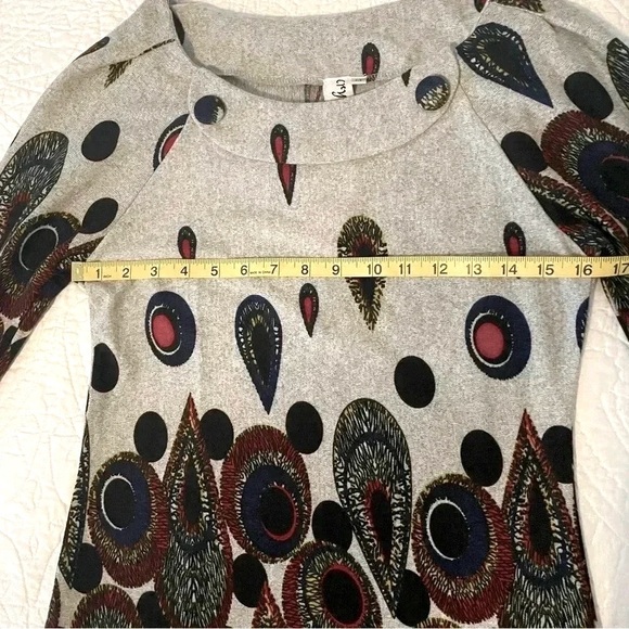 NWT Crystal Wearables Multicolor Sweater Dress Super Soft and Light Size Medium - Picture 6 of 9